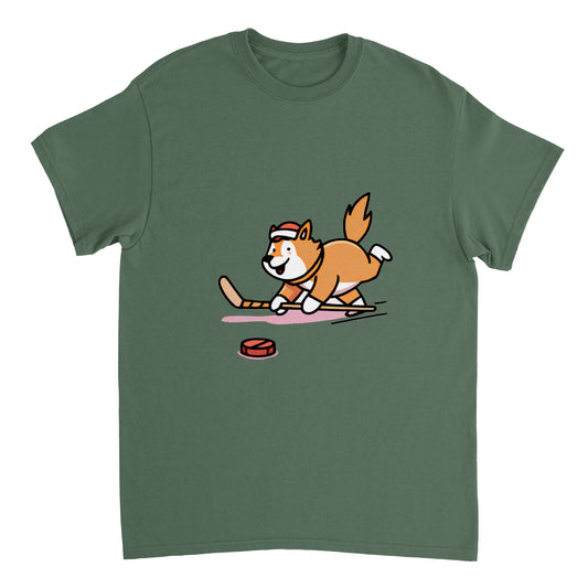 Hockey Star — Corgi Edition — corgi crewneck by Jindo & Friends